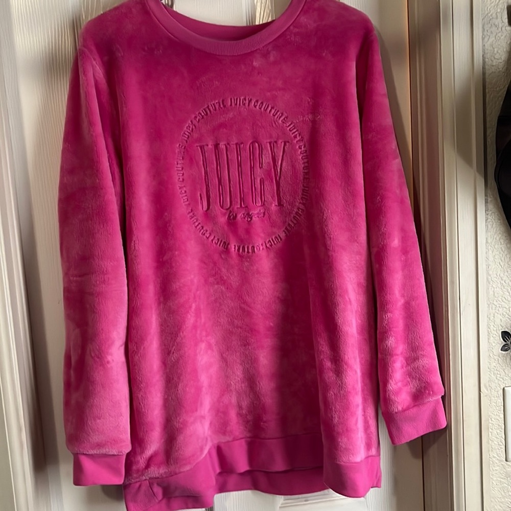 Juicy couture pink fuzzy sweater
